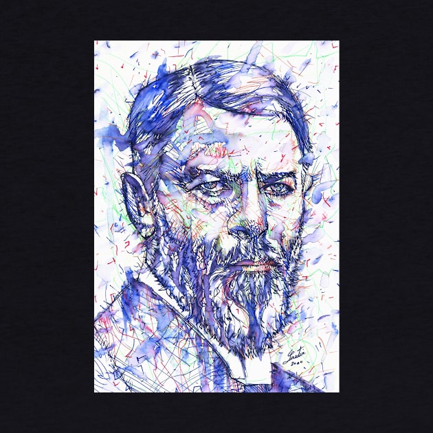 MAX WEBER watercolor and ink portrait by lautir